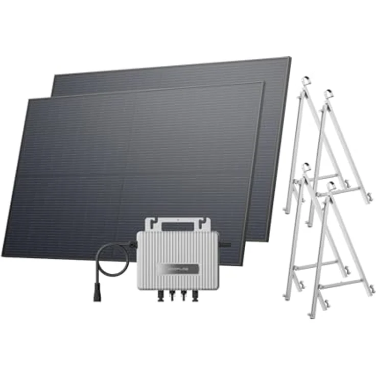 EcoFlow STREAM Balkonkraftwerk, 800 W Mikrowechselrichter mit 2 × 450 W PV Solarpanels und Halterung, 0% MwSt. – Bild 2
