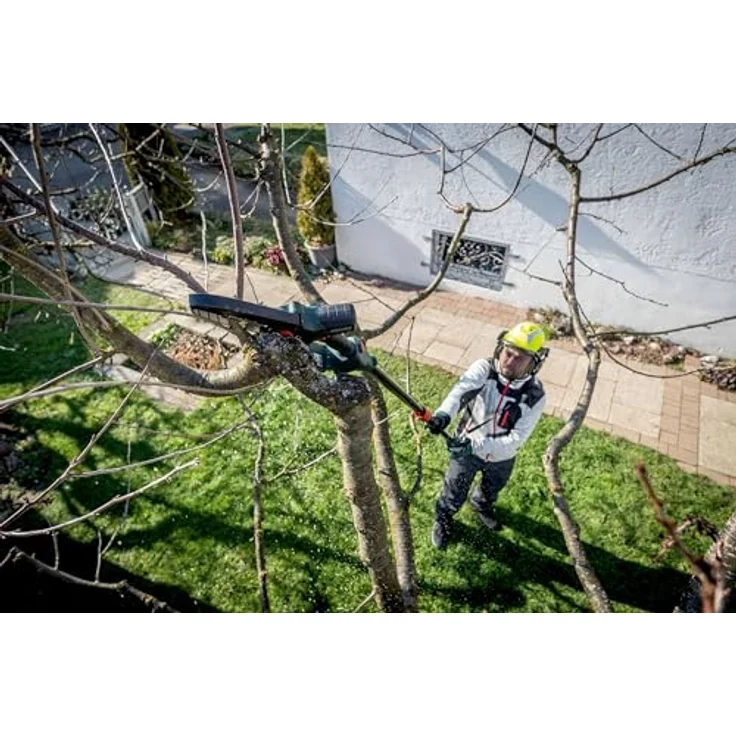 Metabo MS 18 LTX 15, Akku Kettensäge mit 15 cm Sägeschiene und sicherem Griffschutz, 18 V/2,0 Ah – Bild 6