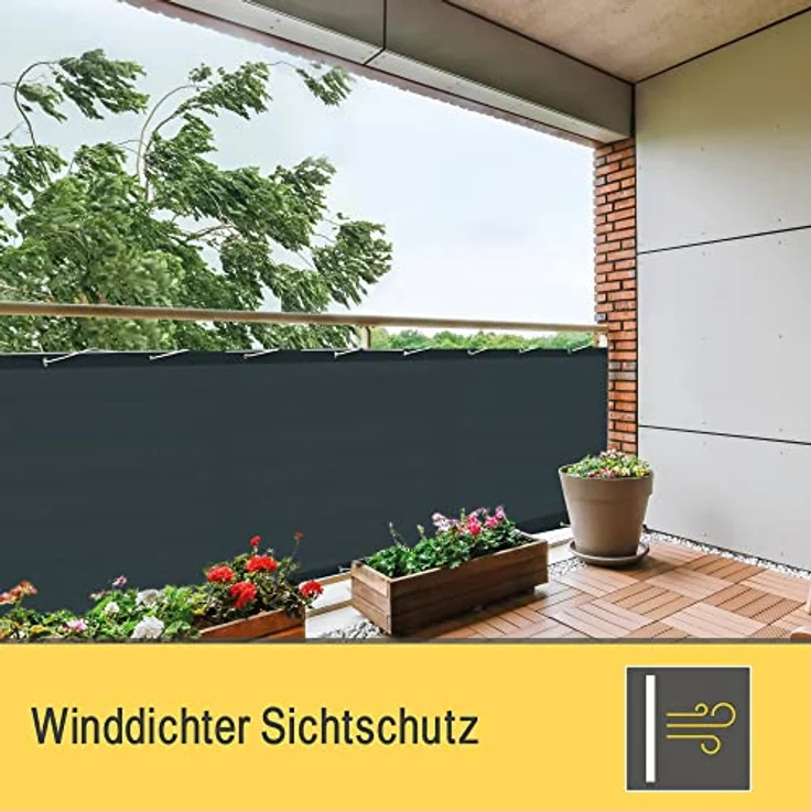 Sol Royal SolVision PES Balkonumspannung PB2 300x90cm Anthrazit – Bild 4