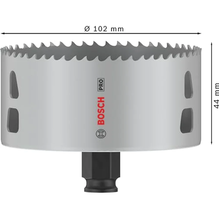 Bosch 1x PRO Multi Material Power Change Plus Lochsäge, Ø 102 mm, hält bis zu 2x länger als eine Standard-HSS M3-Lochsäge – Bild 3