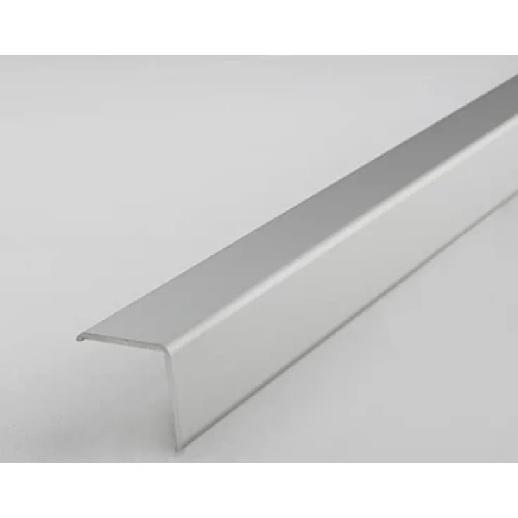 PROVISTON | Eckschutzwinkel | Aluminium | Silber | Breite 20 mm | Höhe 20 mm | Länge 1000 mm | Ungebohrt | Eckschutzprofil | Eckschutzleiste | Metallprofil | 1 Stück