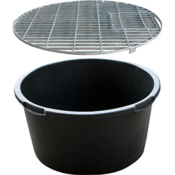 Intergarden Abdeckgitter rund verzinkt D=66 cm, stabil bis 250 kg, inkl. Wartungsklappe für Wasserspiele und Rundbecken – Bild 4