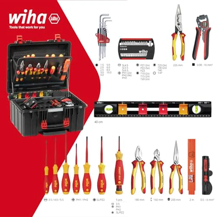 Wiha Werkzeugkoffer Werkzeugkoffer electric XL 2 Trolley, 60-tlg. – Bild 2