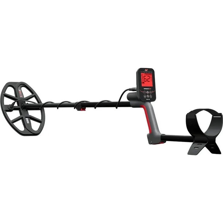 Minelab Vanquish 560, Metalldetektor mit Multi-IQ, wasserdicht bis 5 m, rotem LED-Display und Bluetooth LE Audio