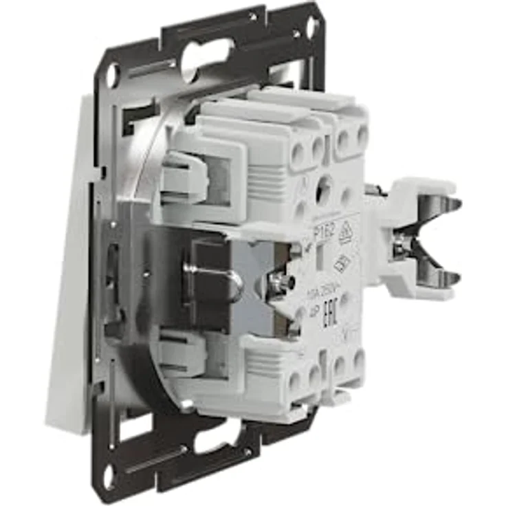 Schneider Electric Asfora Jalousie-Rolladentaster, Unterputz, 10A, 250V, IP20, mit LED-Anzeige, weiß – Bild 3