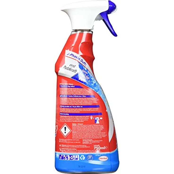 Henkel Bref Power Kalk & Schmutz, 750 ml - Kraft-Reiniger für Kalk und Schmutz, mit Kalk-Stop-Effekt – Bild 2