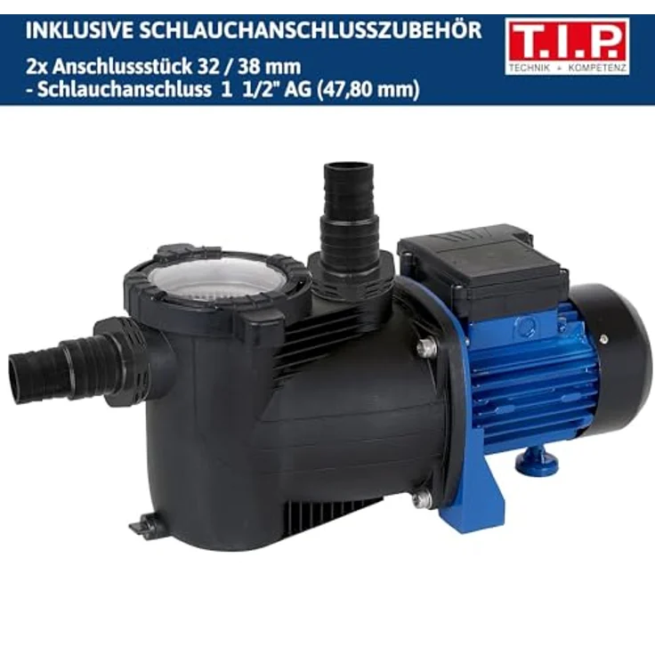 T.I.P. SPP 600 FT Poolpumpe 13000 l-h 12m – Bild 3