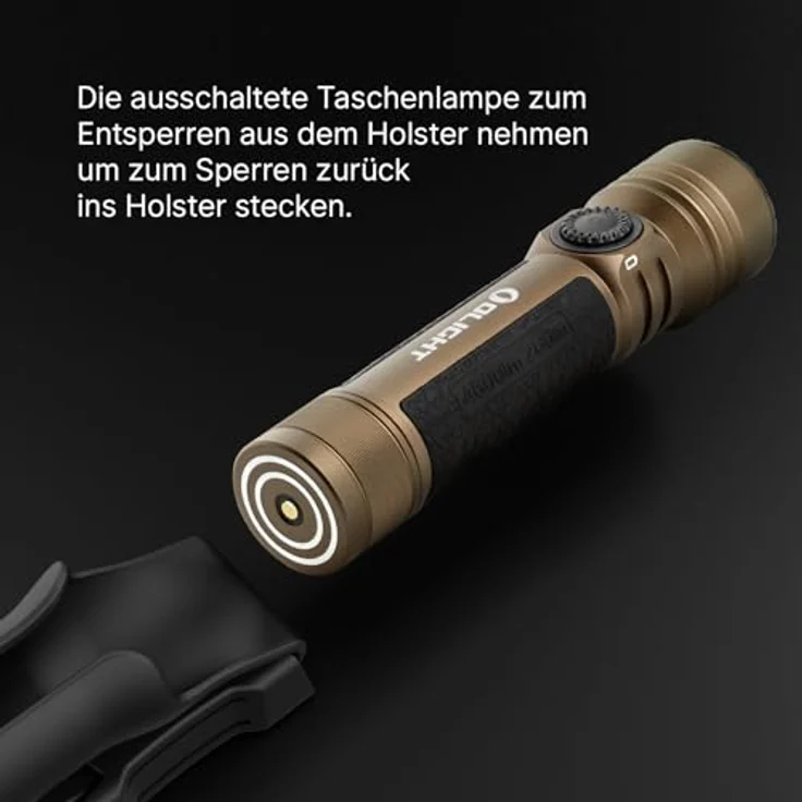 OLIGHT Seeker 4 Pro, LED Taschenlampe mit 5500 Lumen, akkubetrieben, wasserdicht bis 2 m, magnetisches Holster, 205 g – Bild 6