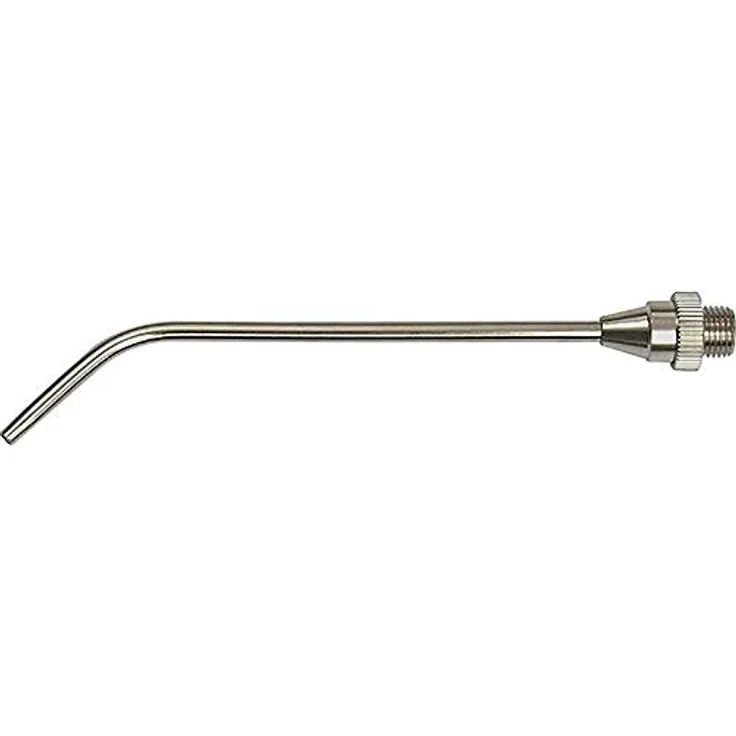 RIEGLER Messing Verlängerung, gebogen, 250 mm, M12x1,25, vernickelt, für Druckluftwerkzeuge
