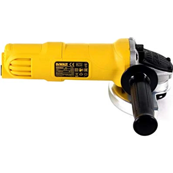 DeWalt Winkelschleifer (800 W, 125 mm Scheiben-Ã¸, Wiederanlaufschutz, Sanftanlauf, für alle Standard-Trenn,- Schleif- und Schrupparbeiten, inkl. Schutzhaube, Zusatzhandgriff und Zubehör) DWE4057 – Bild 6