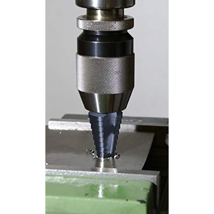 Exact 50067 HSS Stufenbohrer 4-20mm mit TiAIN-Beschichtung, Gesamtlänge 67mm, 3-Flächenschaft – Bild 3