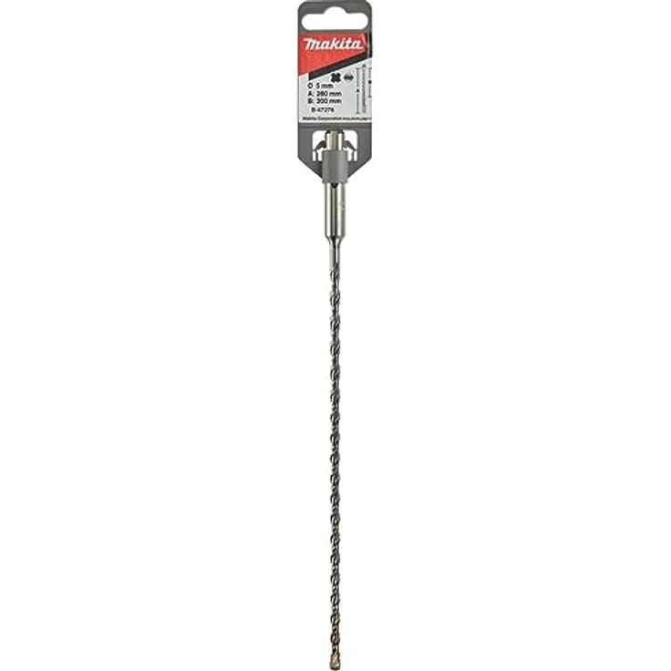 Makita HM Bohrer v-plus, ø 5,0 mm, Länge 260 mm, SDS-plus, optimiertes Bohrverhalten und hohe Bruchsicherheit – Bild 5