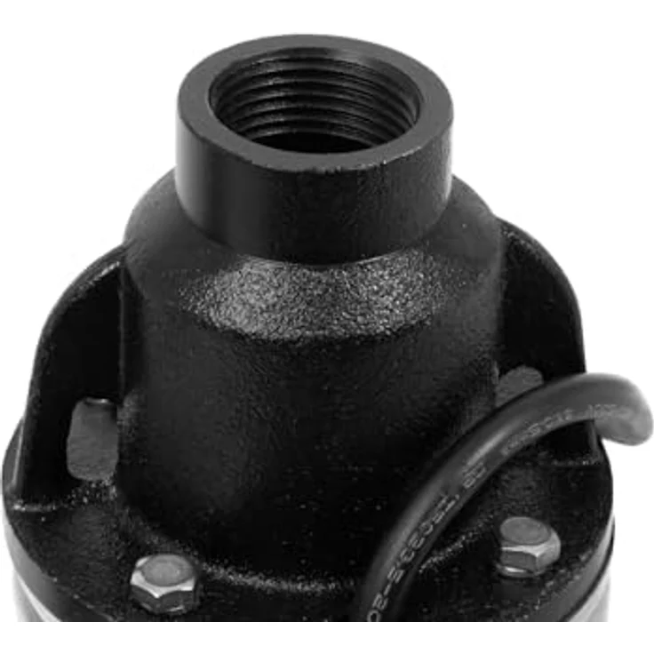 EBERTH 4" Tiefbrunnenpumpe, Elektrisch 370W aus rostfreiem Edelstahl, 15m max. Arbeitstiefe, mit Schmutzsieb und 15m Stromkabel – Bild 4