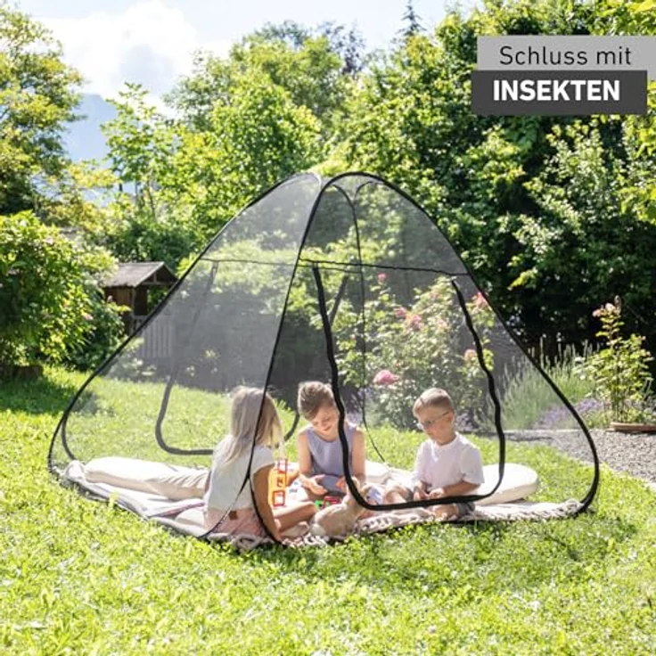 Windhager Moskitonetz, 180x200 cm, Pop-Up Insektenschutz für Matratzen – Bild 2