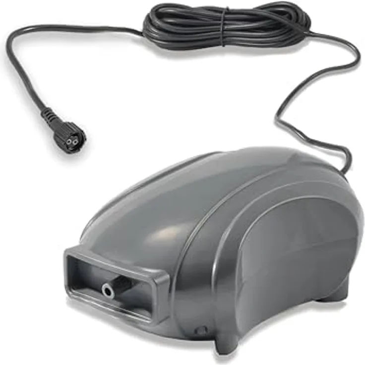 esotec Solar Einzelpumpe Power STONE 500, Ersatzpumpe für Teichbelüfter, 12-18 V DC, 500 l/h, IP 44, 5 m Kabel