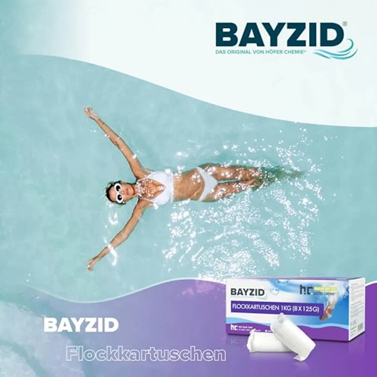 2 x 1 kg BAYZID Flockkartusche für Pools – Bild 3