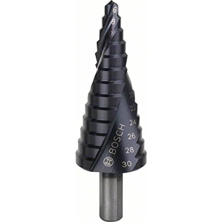 Bosch Accessories 2608588067 HSS Stufenbohrer 6-30mm TiAIN, 3-Flächenschaft für präzises Bohren, Gesamtlänge 93,5mm – Bild 2