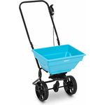 hillvert HT-TEMPLE-1N Streuwagen 16 l 16 kg über Griff steuerbar Stahl Kunststoff für Samen, Dünger, Sand, Streusalz Düngerstreuer Schleuderstreuer Rasenstreuwagen Handstreuwagen