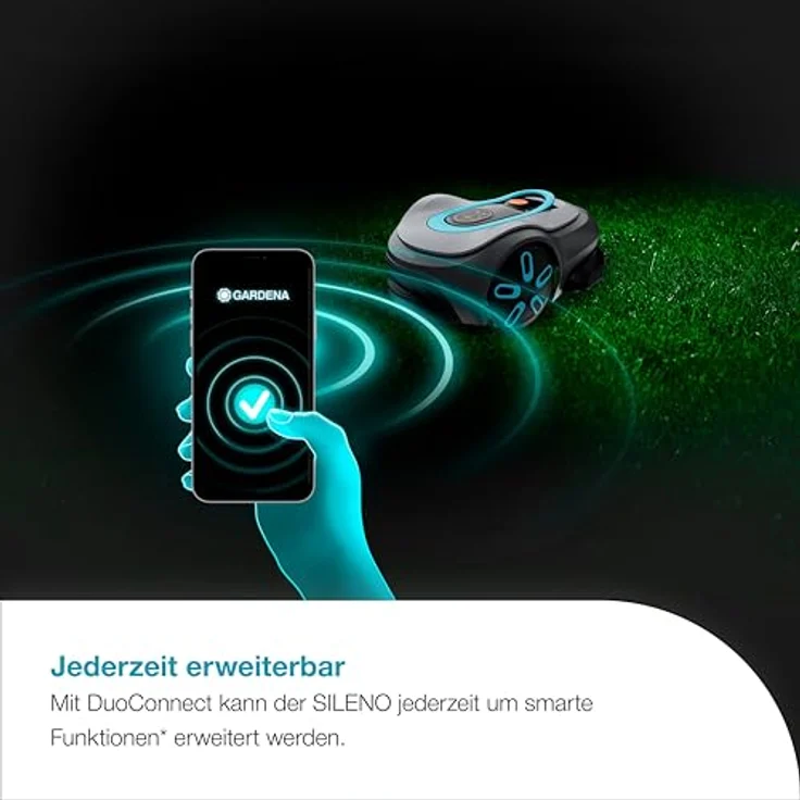 Gardena Mähroboter smart SILENO max 1.500 m², KI-gestützte Technologie, präzises Mähen entlang fester Kanten – Bild 8