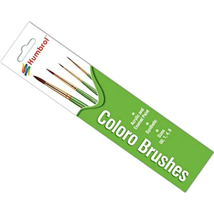 Humbrol AG4050 Coloro Pinsel-Set Größen 00, 1, 4 u. 8 1524050 – Bild 4