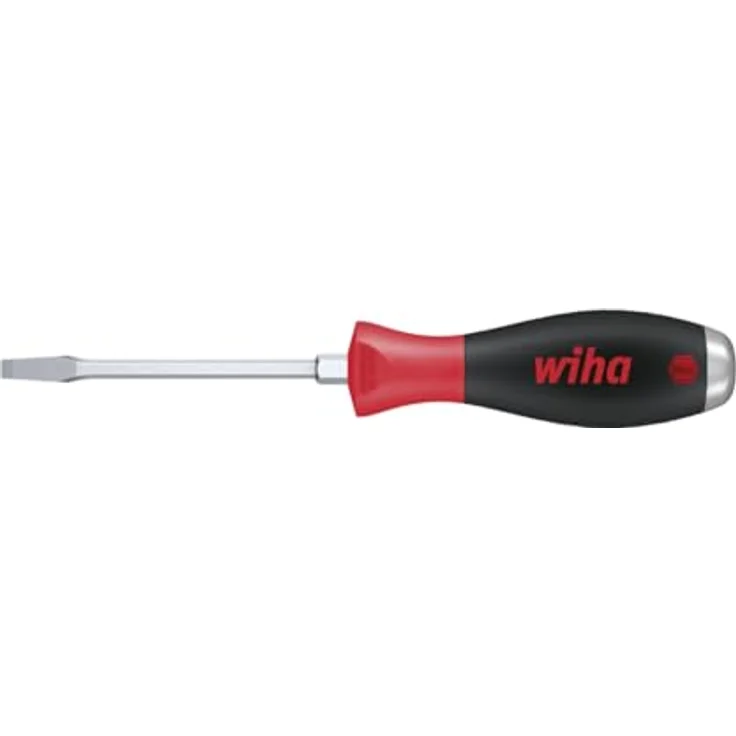 Wiha Schraubendreher SoftFinish Schlitz mit durchgehender Sechskantklinge und massiver Stahlkappe (03232) 14,0 mm x 250 mm, für gezielte Hammerschläge, Schlagen und Meißeln, Sechskantansatz zum Lösen von festsitzenden Schrauben – Bild 2