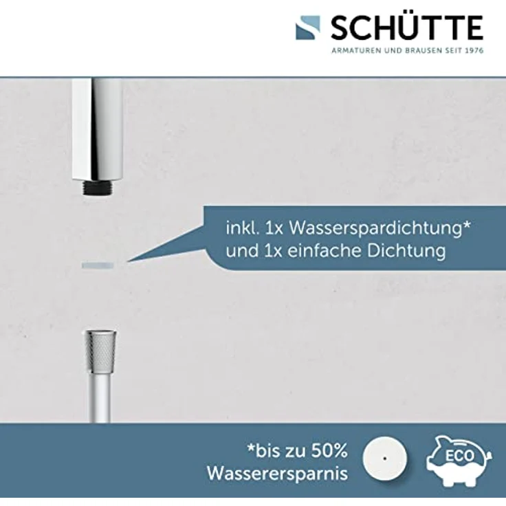 SCHÜTTE Handbrause SAMOA RAIN | Samtstrahl-Technologie | Duschkopf mit über 300 Düsen | 3 einstellbare Strahlarten | Brausekopf Antikalk für die Dusche | Chrom – Bild 3