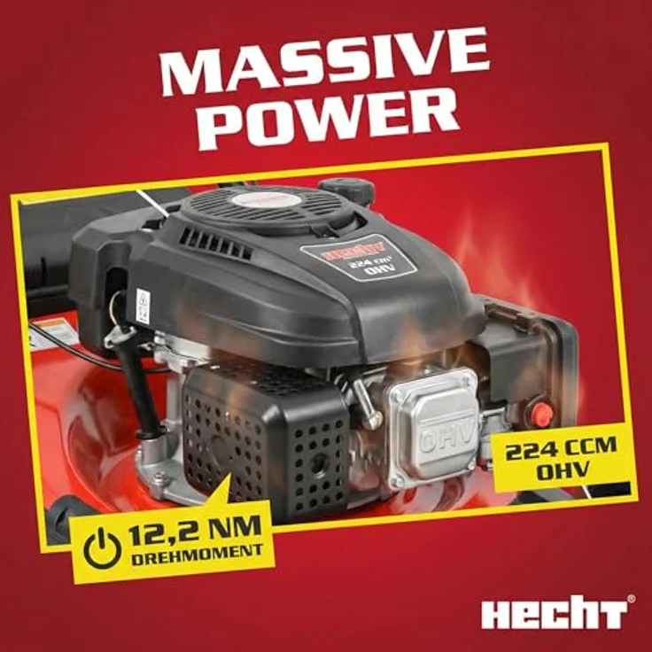Hecht 554 SX Benzin Rasenmäher – Bild 9