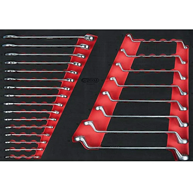 KS Tools 711.0027 Werkzeugset, 1/1 Systemeinlage aus zweifarbigem Schaumstoff, öl- und chemikalienbeständig – Bild 2
