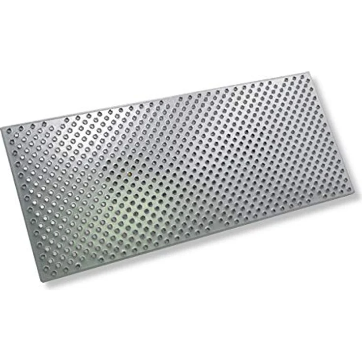 DEWEPRO® WDVS und Porenbeton Schleifbrett - Egalisierungsbrett - Raspelbrett mit verzinktem Stahlblech-Raspelbelag - 380x160mm – Bild 2