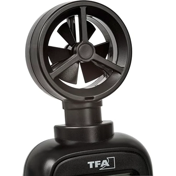 TFA Dostmann Anemometer 0 bis 30 m/s, Windmesser mit Temperaturanzeige und Hintergrundbeleuchtung – Bild 3