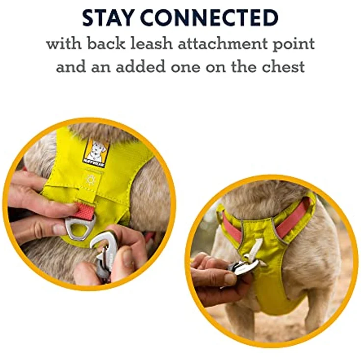RUFFWEAR Hi & Light Dog Harness, No Pull Harness for Dogs Small, Medium Large & XL. Fully Adjustable Lightweight Harnesses with Aluminium Lead Attachment Portal & ID Bag, Lichen Green (XXS, 33-43cm) – Bild 4