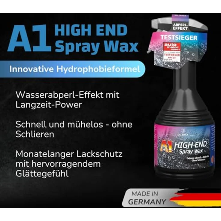 Dr. Wack A1 HIGH END Spray Wax 500 ml – Bild 2