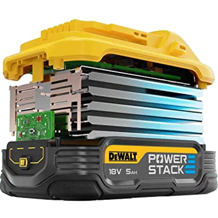 DeWalt Akku-Kit (2x 18V/5Ah PS plus DCB1104), XR Powerstack Akku, hohe Kraft, lange Laufzeit, Li-ion – Bild 4