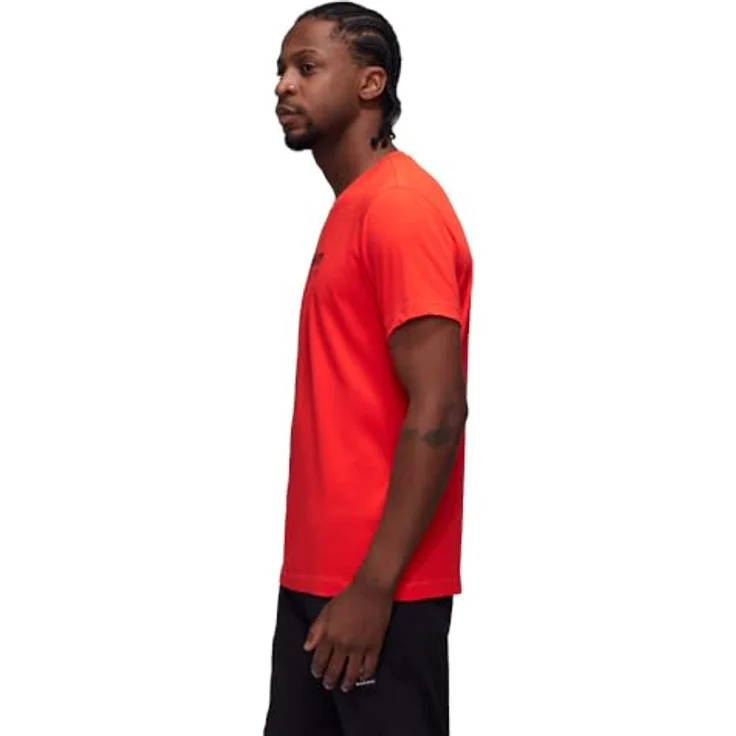 Mammut Core T-Shirt Men Logo, Herren Shirt aus 100 % biologischer Baumwolle, Rot, Größe M – Bild 4