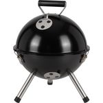 Tepro Mini-Kugelgrill Holzkohlegrill mit 29 cm Ø Grillfläche, pulverbeschichtetem Deckel und Feuerwanne - blau