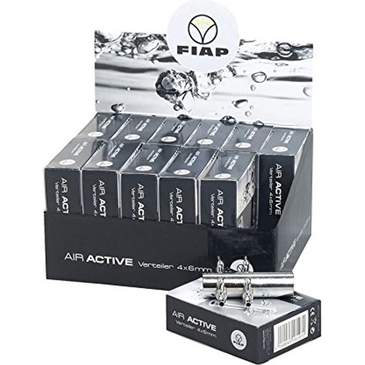 FIAP 2956 Air Active, Metall Luftverteiler 4 x 6mm für Teich- und Aquarientechnik – Bild 2