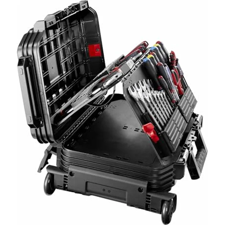 Facom-Dewalt-Set 68-tlg. BV.R30CMD1PB Werkzeug komplett Set Akku-Bohrschrauber inkl. Ladegerät und 2 x 2 Ah Akku und Bohrerset mit Handwerkzeug im Werkzeugkoffer – Bild 5