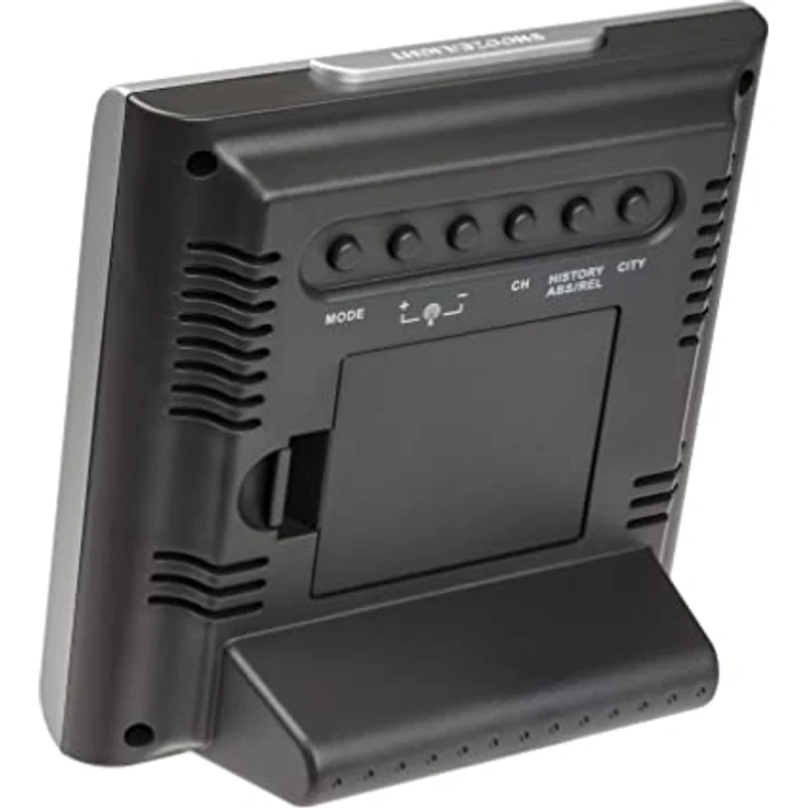 TFA Dostmann Funk-Wetterstation Largo, 35.1145.54, mit Wettervorhersage, Aussensender, inkl Funkuhr, für innen und aussen, silber – Bild 2