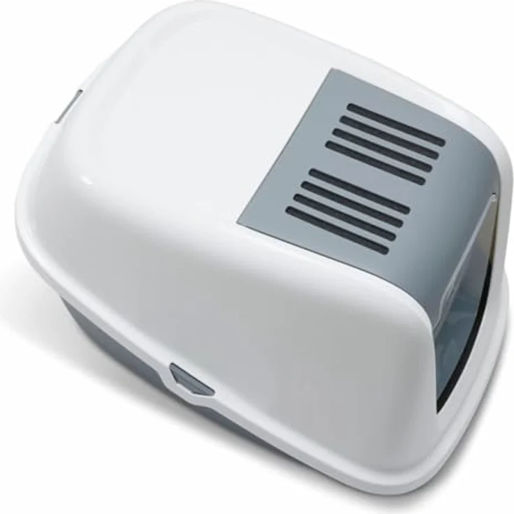 Savic Katzentoilette Nestor Giant, weiss-grau (Katzenklo geschlossen), Katzenklo – Bild 3