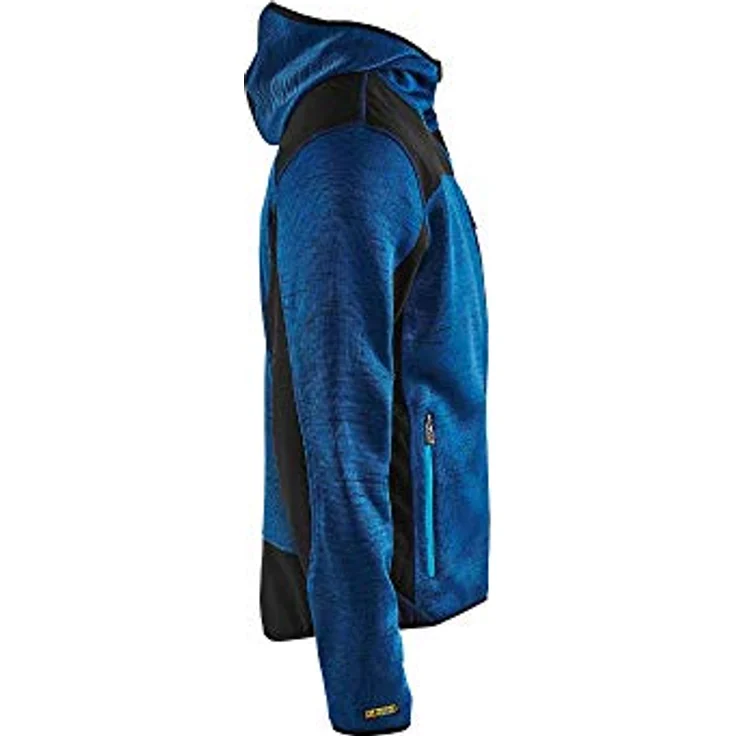Blakläder Strick Softshell Arbeitsjacke 4930, Kapuzenjacke mit verstärkten Bereichen, schwarz, Größe L – Bild 3