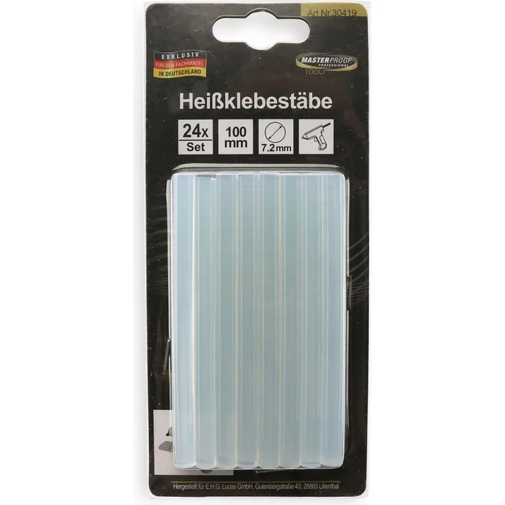 Masterproof Heißklebesticks 7,2 mm 24 Stück