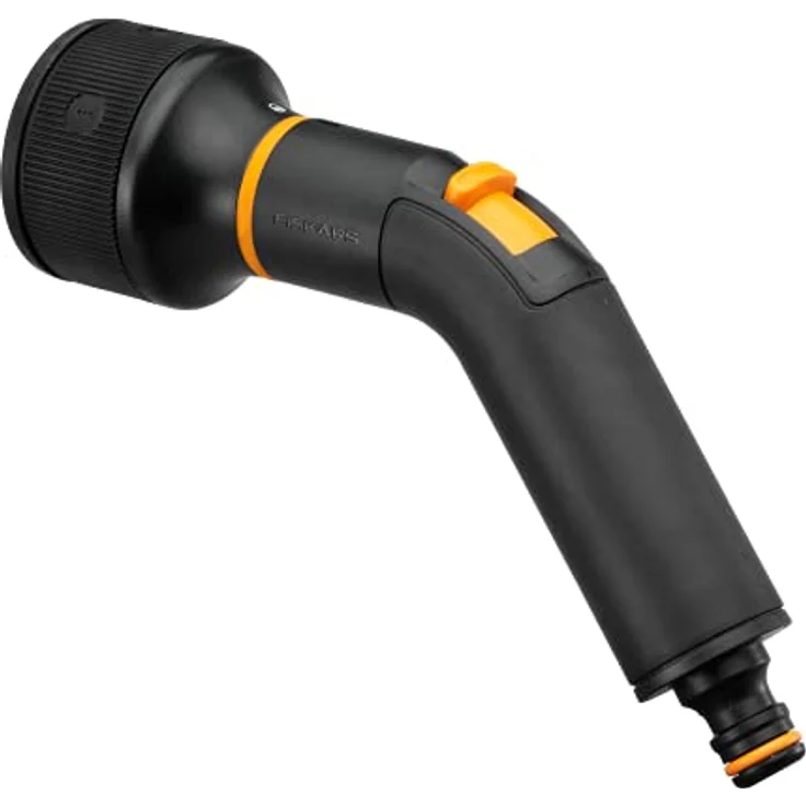 Fiskars Sprühpistole, Gartenbrause mit 3 Funktionen: Strahl-, Brause- und Nebel-Sprühbild, stufenlos einstellbar, ergonomischer SoftGrip-Griff, frostbeständig, Universalanschluss – Bild 6