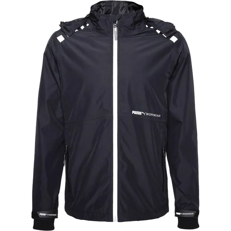 PUMA Workwear Regenjacke ESSENTIALS wasserdicht und atmungsaktiv, grau