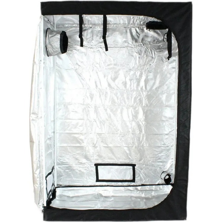 Growbird Gewächshaus Growbox 120x60x180 cm, Growzelt, Pflanzenzelt mit hochreflektierender Aluminiumfolie