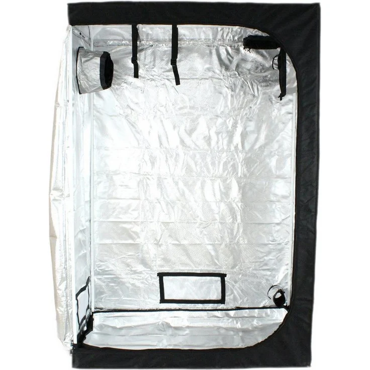 Growbird Gewächshaus Growbox 120x60x180 cm, Growzelt, Pflanzenzelt mit hochreflektierender Aluminiumfolie