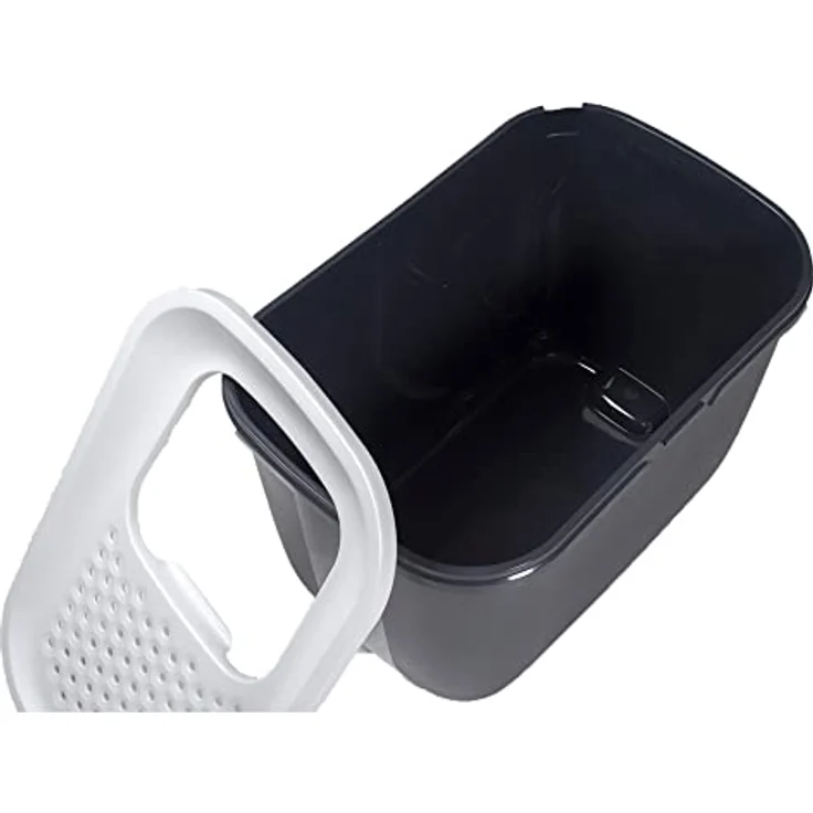 Nobby Katzentoilette & Hop In anthrazit - weiß 58,5 x 39 x 39,5 cm – Bild 5