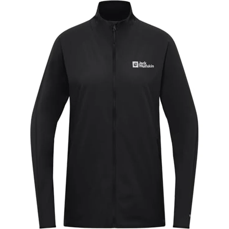 Jack Wolfskin Prelight Stride Jkt W, Damenjacke mit UV-Schutz und windabweisendem Texashield Core Material, Schwarz, Größe M – Bild 3