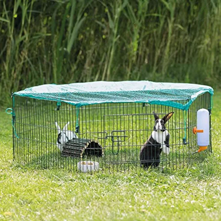 Trixie Natura Outdoor-Gehege 6 Elemente für Jungtiere mit Netz, 58 x 38 cm