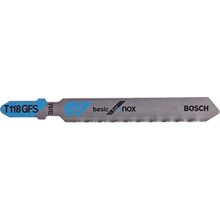 Bosch Professional 3 Stück Stichsägeblatt T 118 GFS Basic for Stainless Steel (Edelstahl, Zubehör Stichsäge) – Bild 2