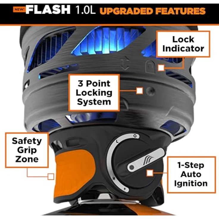 Jetboil Flash 1.0L, Campingkocher mit thermochromatischer Wärmeanzeige und Dreh-Klick-Zündung, kompaktes Design – Bild 2